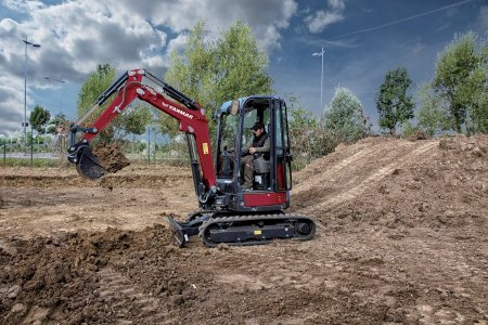 V případě minirýpadla Yanmar ViO27 mají zákazníci možnost sáhnout též po variantě s lehčím protizávažím. Foto: Yanmar